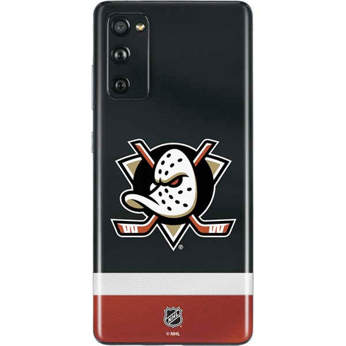 NHL Anaheim Ducks Jersey Galaxy S20 Fan Edition Skin
